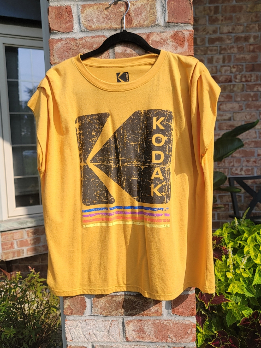 Kodak Women's Yellow Logo T-Shirt - Picture 2 of 7